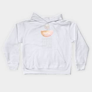 Pastel mid century modern shapes Kids Hoodie